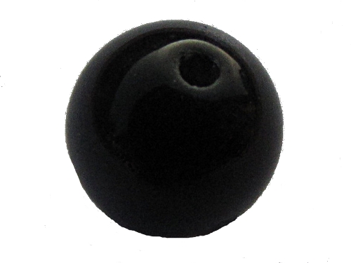 Cat-Eye-Perle, Kugel, 10mm, anthrazit